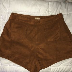 Suede shorts